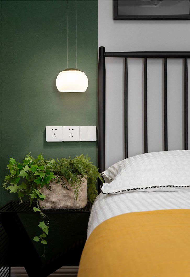 87㎡现代北欧2室2厅，配色超级大胆！