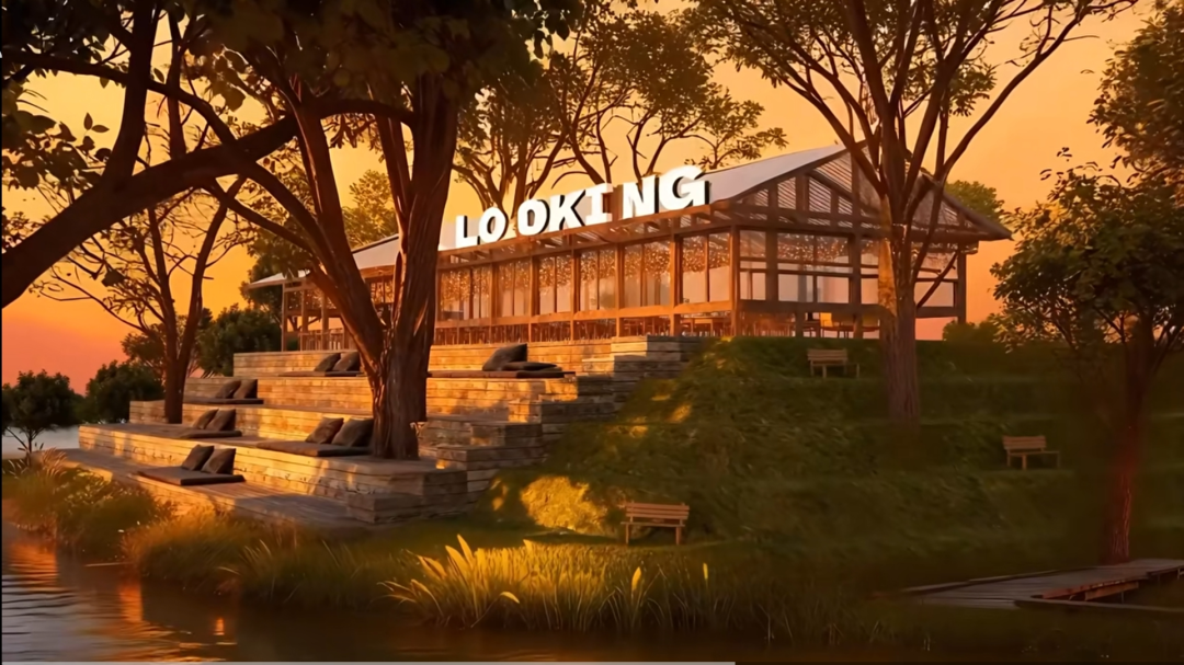 即将坐落在白坭波子角的“浮日咖啡”预设图，刘德江供图。