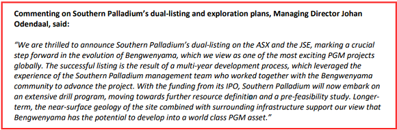 铂金属勘探商Southern Palladium首秀大涨27% IPO募资1900万澳元 - 4