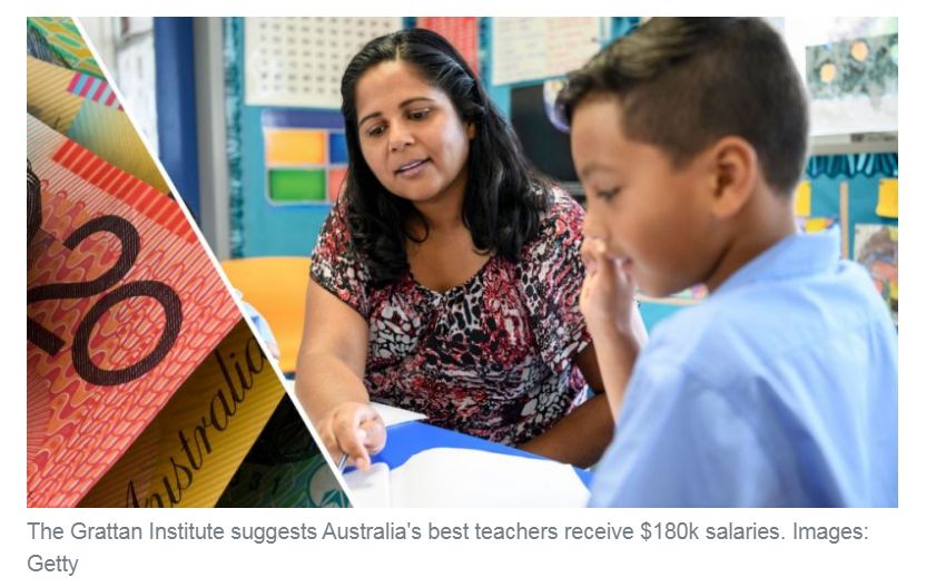 澳洲智库发布报告 提议中小学教师最高工资18万澳元 - 1