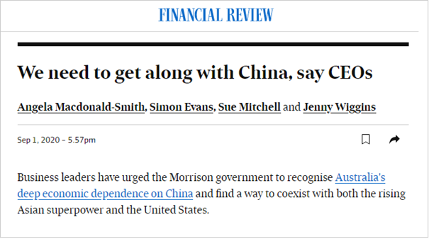 中澳关系跌入谷底 澳洲CEO：我们应当学会和中国相处 - 4