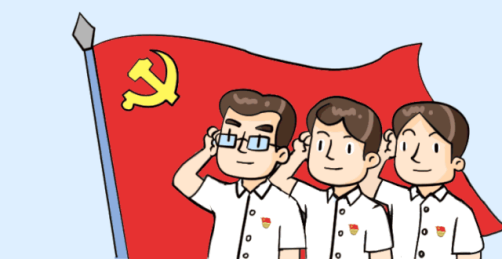 市中区看他们与党旗合影的样子多美