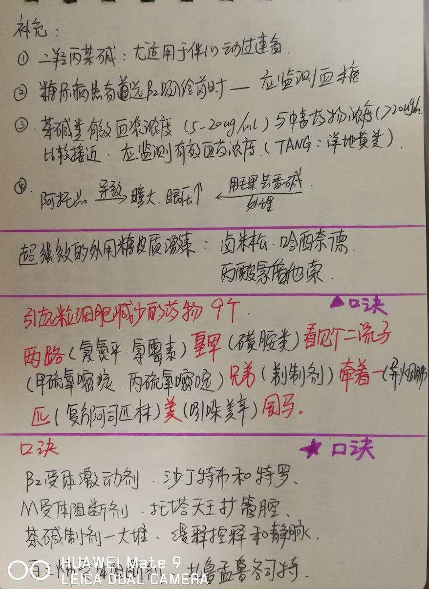 手寫筆記 | 執業藥師藥學專業知識二（二） 家居 第8張