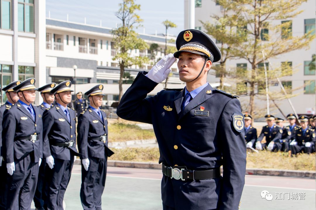 模拟现场练硬功江门市城管大练兵比武开赛