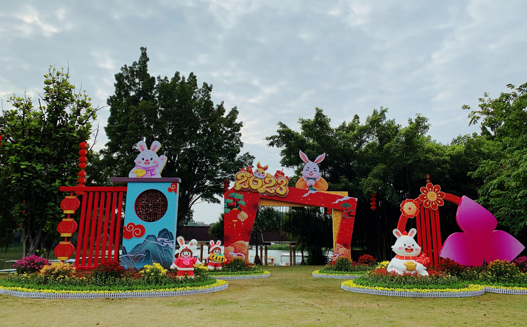 春节广场布置效果图图片