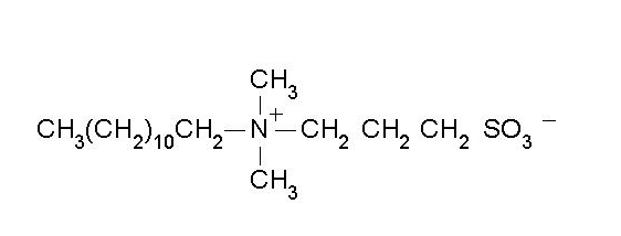 负电荷中心是强酸性的磺酸基官能团,强碱性的季铵离子与具有同样强酸
