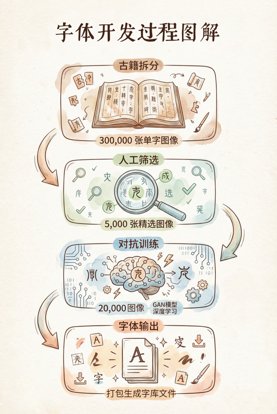庆科字库发布新免费商用字体南北词宫谱朱体