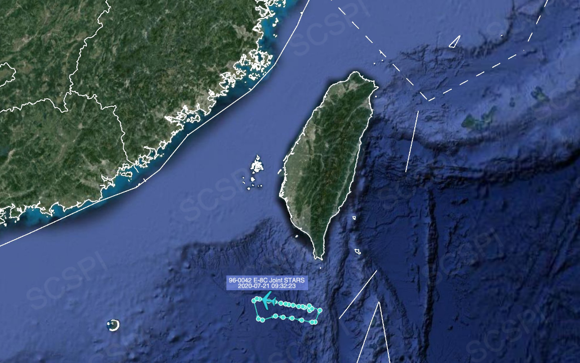 双航母刚走侦察机又来 美军E-8C飞机被曝飞入南海窥探