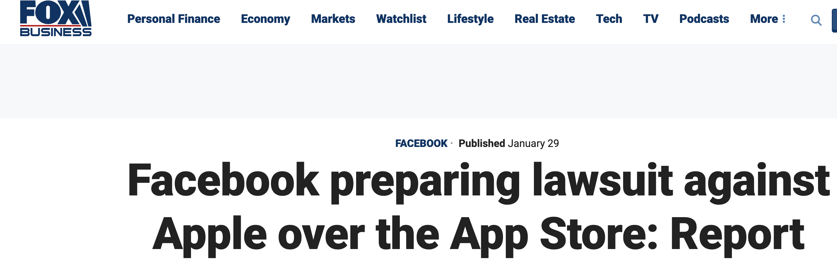 掐架？外媒：脸书将起诉苹果滥用在应用商店的权力
