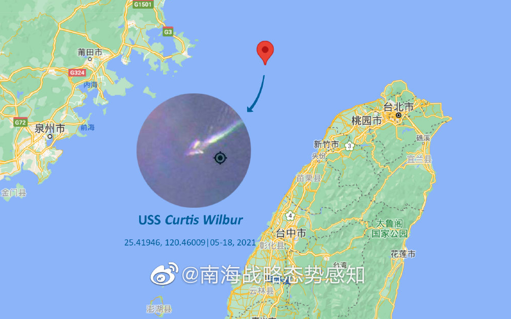 卫星捕获：美舰穿航台湾海峡时，3架美军侦察机飞往南海活动，疑似提供情报支援