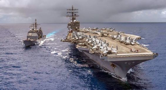 美军“安提塔姆”号巡洋舰发生火灾 造成13名水兵受伤