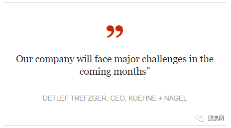 一季度业绩出炉：全球最大货代下降24%，中国最大货代重挫50~60%，未来几个月将面临更大的挑战！