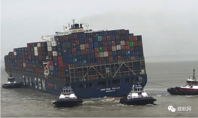 突发，达飞旗下一集装箱船发生搁浅，曾挂靠上海宁波深圳多个港口！（附视频）