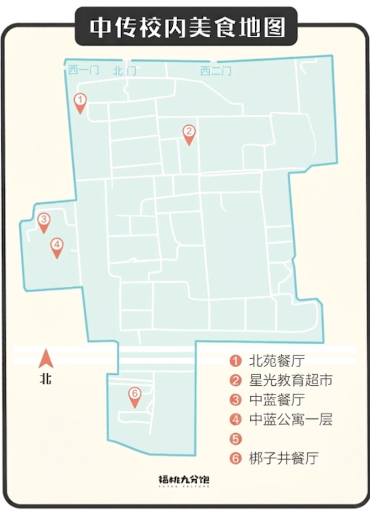 中传食堂地图