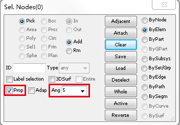 LS-Prepost 选择过滤器的说明的图7