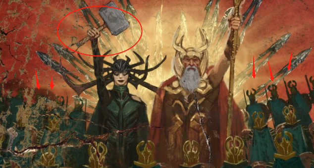 漫威功夫|漫威电影中容易被忽视的细节，雷神之锤原本是死亡女神的武器！
