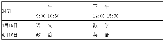 2023年体育单招考试时间安排