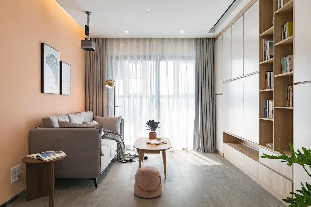 72㎡的小户型好精致，过道设吧台，餐厅加卡座，有颜值更有情调