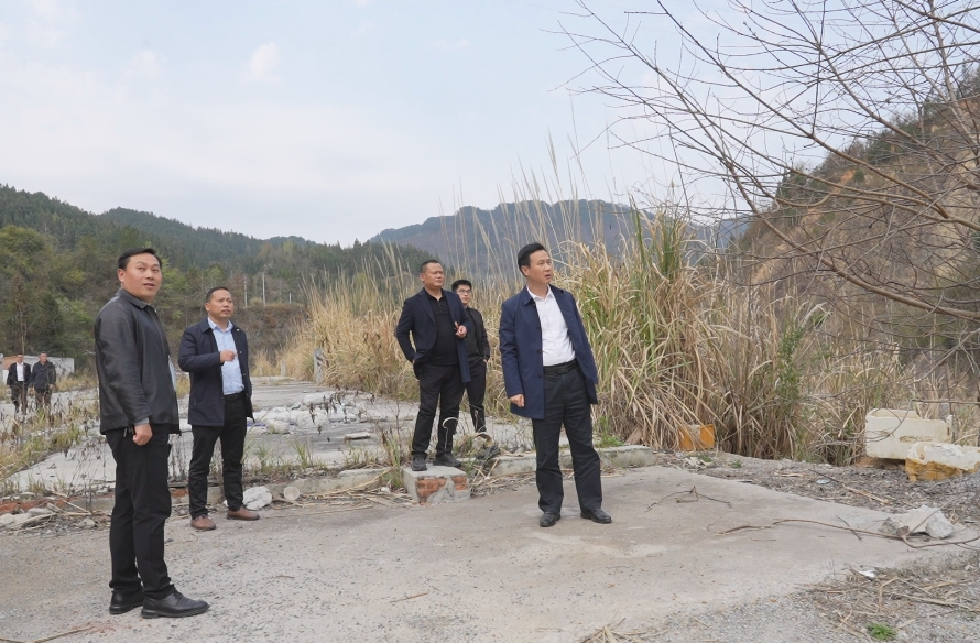 王春雷到双江镇调研项目选址用地及社会安全稳定工作