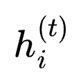 h_{i}^{(t)}