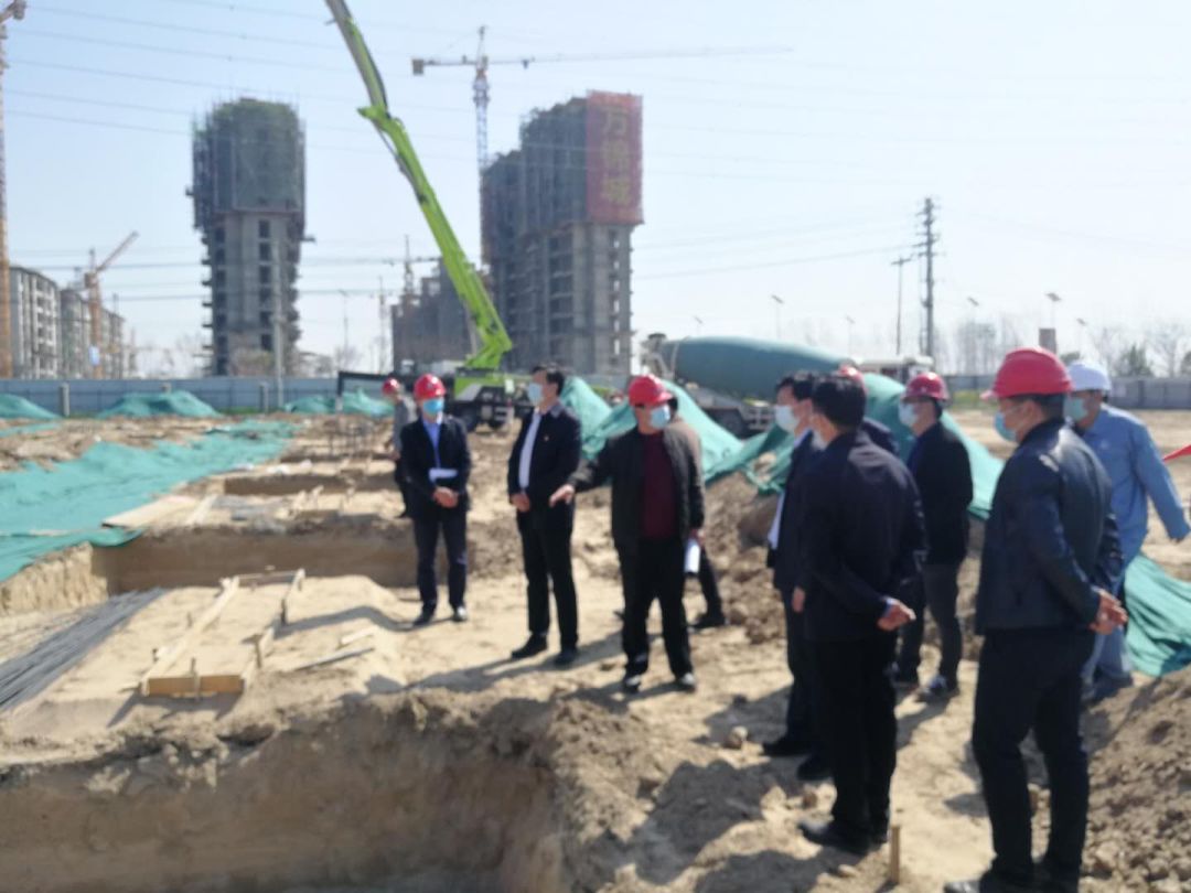 长兴钢构西华项目迎来县委领导现场指导工作