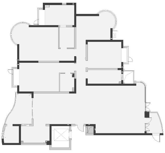 南昌阿鹤设计|200平湖景大宅洄游式布局把家当成美术馆艺术感满满