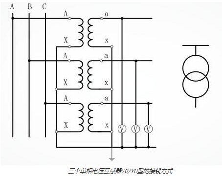电压互感器接线方式与端子标示的图8