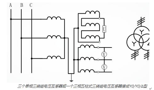 电压互感器接线方式与端子标示的图9