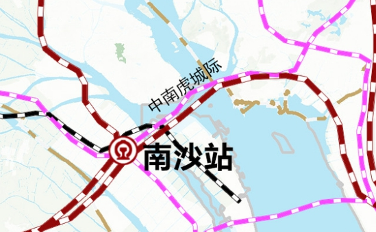 大爆发！南沙站将引入5条高铁+4条地铁+3条铁路…