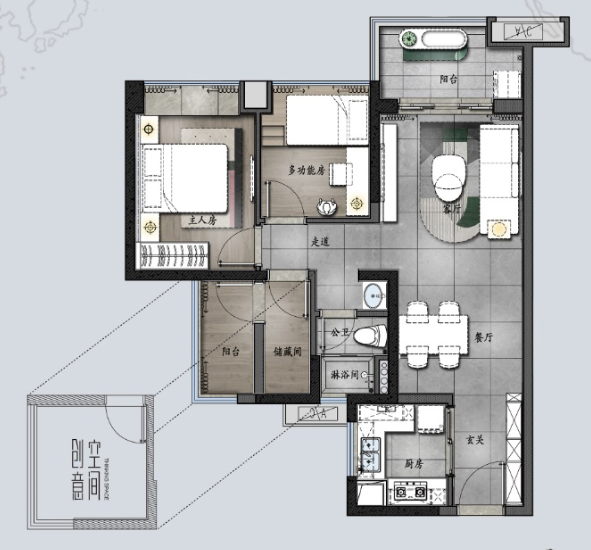 南沙黄阁保利南沙天汇，总价160万买三房+*付超长分期