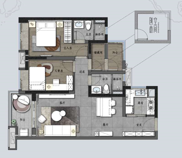 南沙黄阁保利南沙天汇，总价160万买三房+*付超长分期