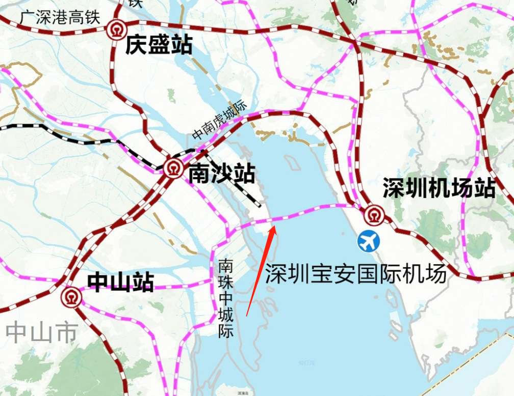 超9.2亿中标！南中珠城际南沙段将设4个站点！！
