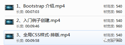 Bootstrap 开发精讲高清视频教程免费下载
