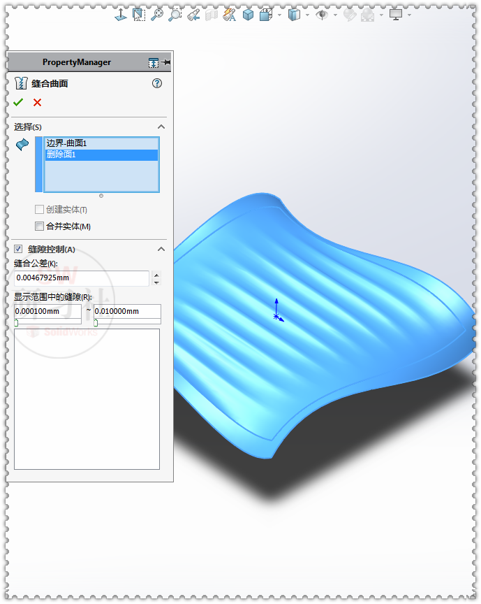 用SolidWorks曲面画一个靠垫的图24