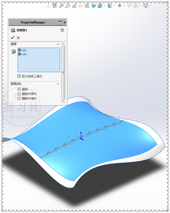 用SolidWorks曲面画一个靠垫的图21