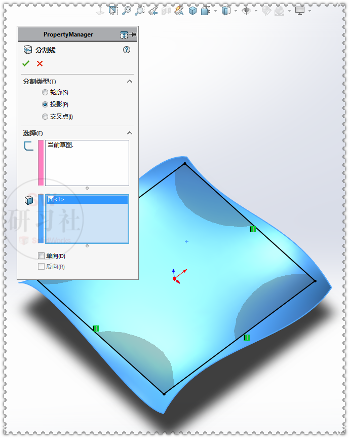 用SolidWorks曲面画一个靠垫的图13