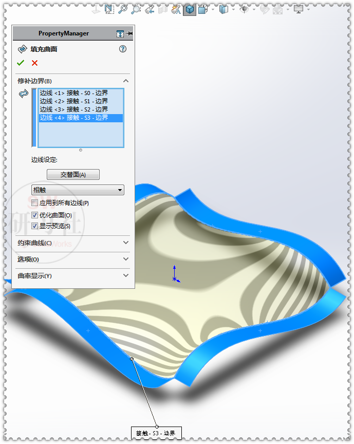 用SolidWorks曲面画一个靠垫的图10