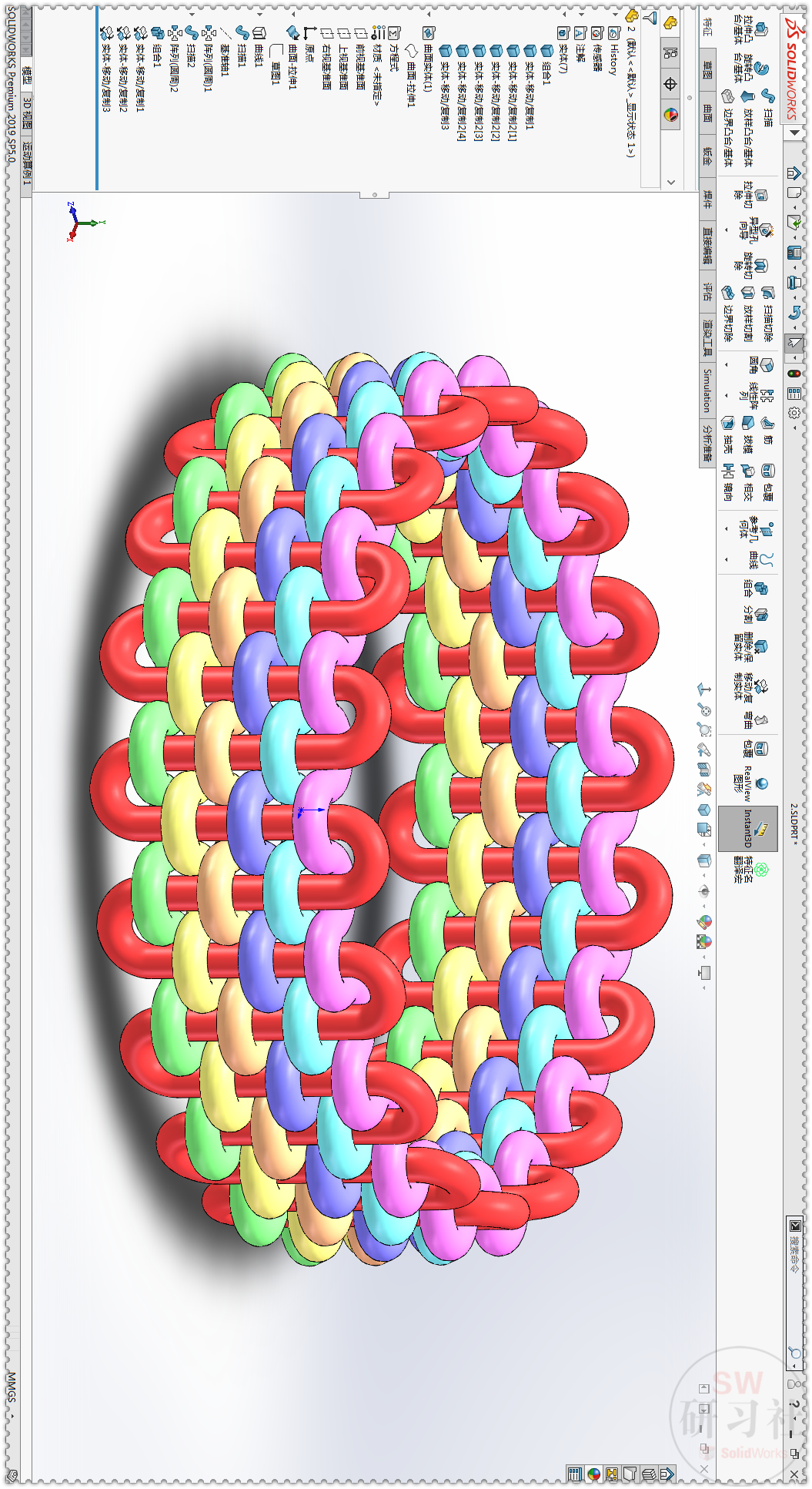 用SolidWorks画的多层散热管的图25