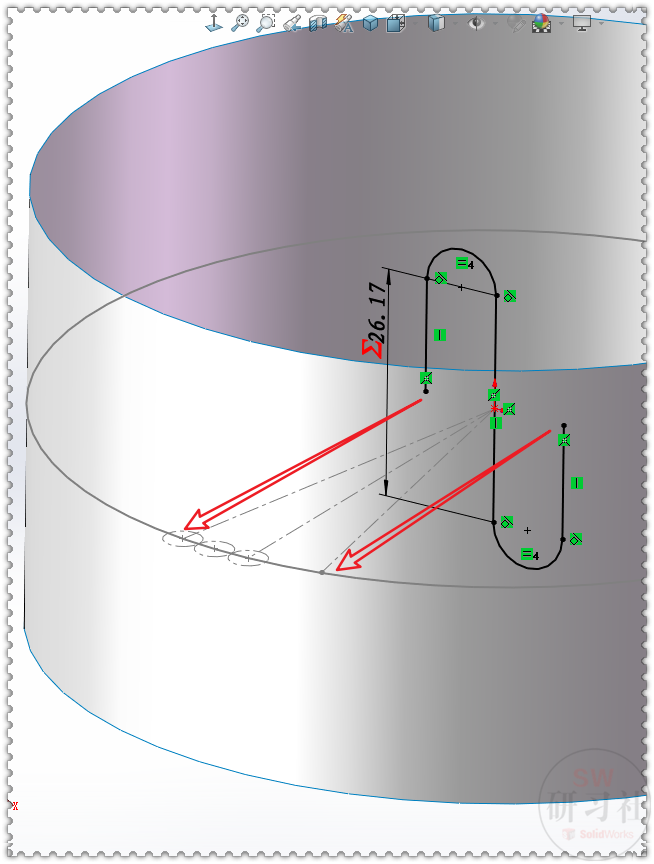 用SolidWorks画的多层散热管的图10