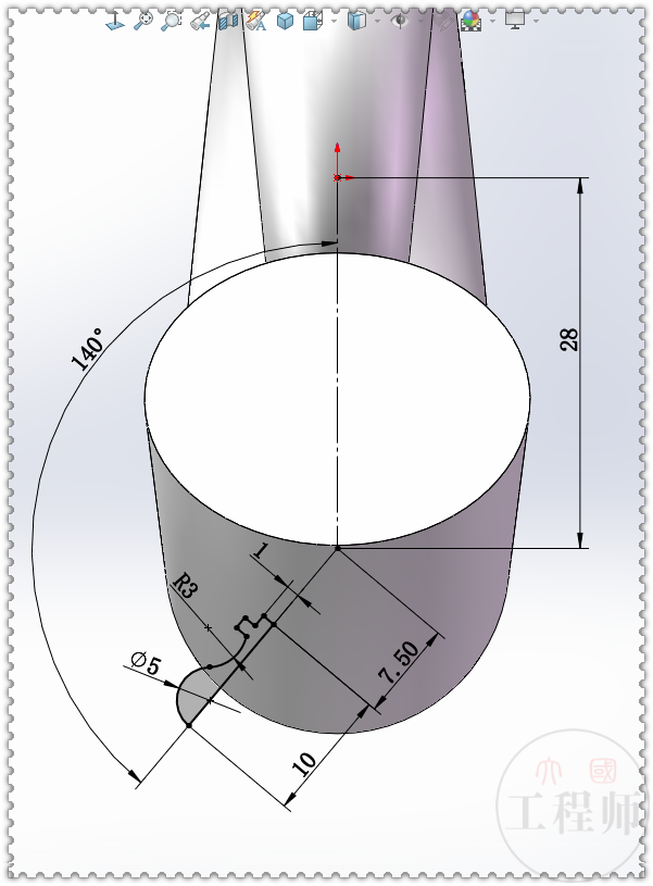 用SolidWorks重画鹦鹉luo音箱，这次用放样画的的图24