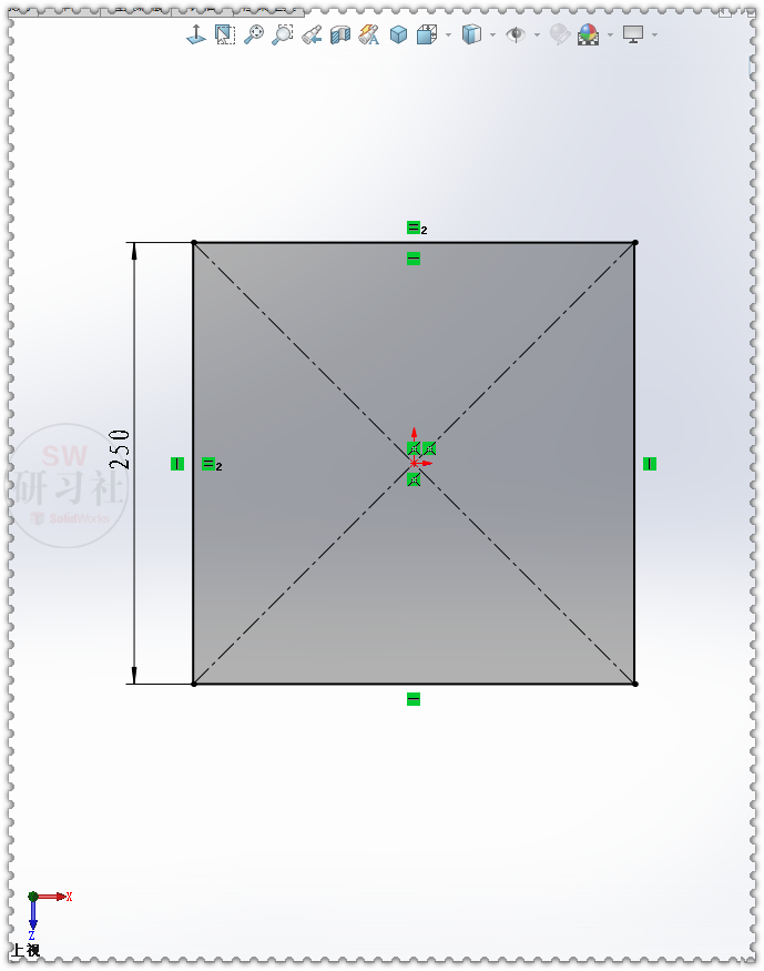 用SolidWorks实体画的弧面小板凳的图3