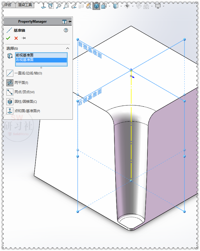 用SolidWorks实体画的弧面小板凳的图8