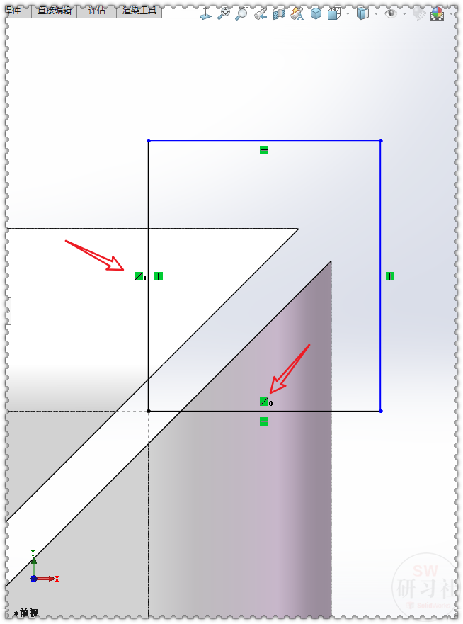 用SolidWorks把不同平面的方管展开的图13