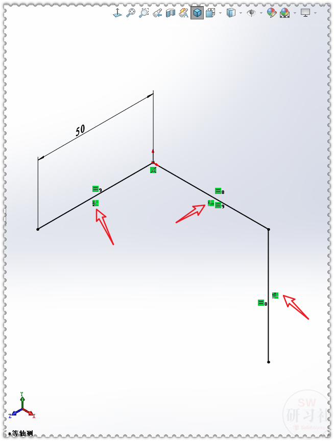 用SolidWorks把不同平面的方管展开的图5