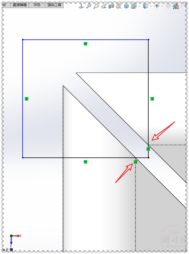 用SolidWorks把不同平面的方管展开的图7