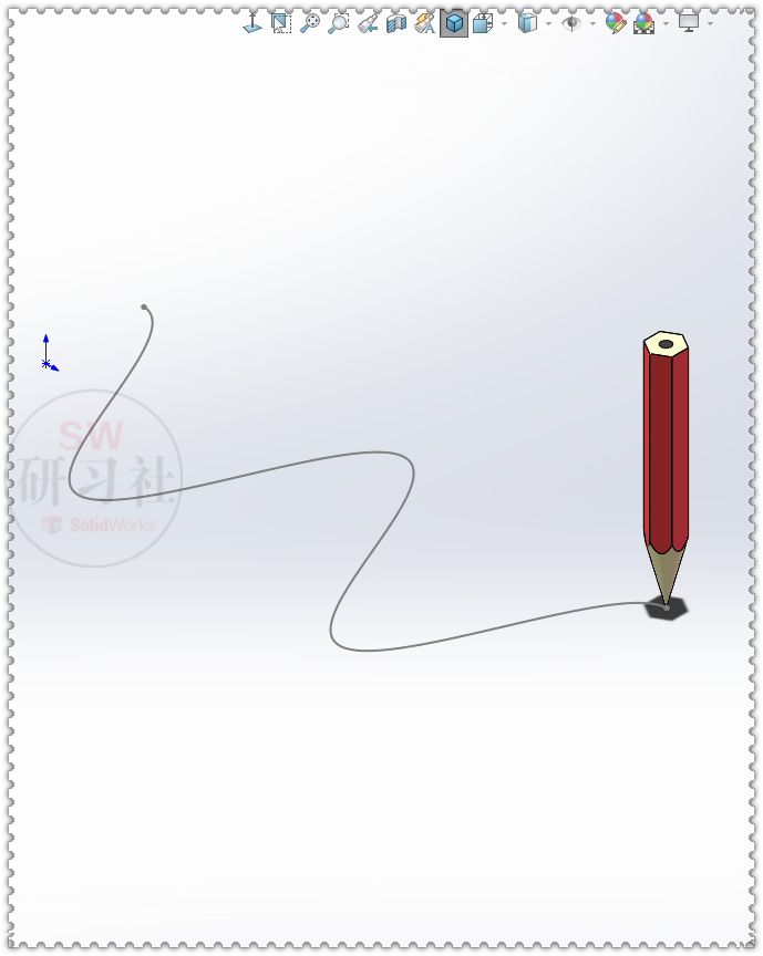 SolidWorks铅笔画正弦曲线的动画的图17