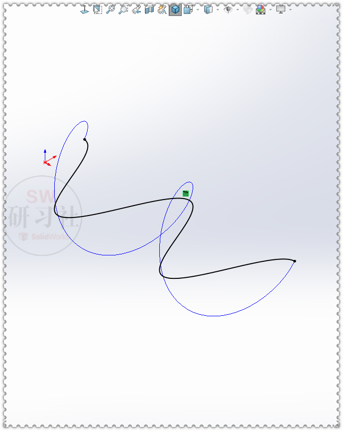 SolidWorks铅笔画正弦曲线的动画的图10