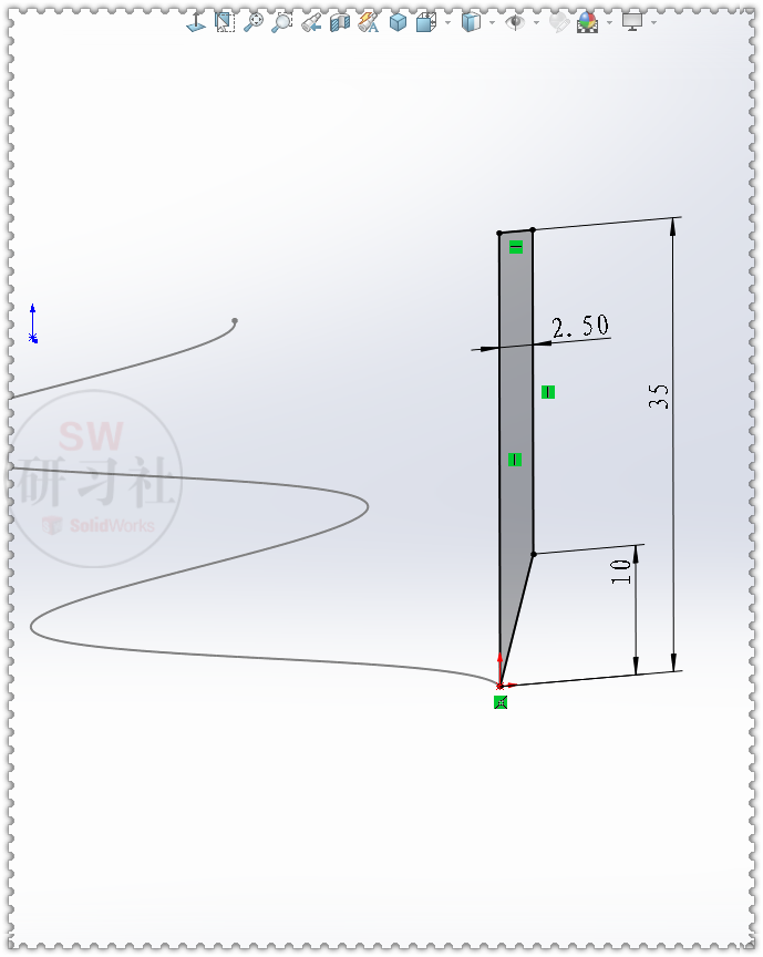 SolidWorks铅笔画正弦曲线的动画的图12