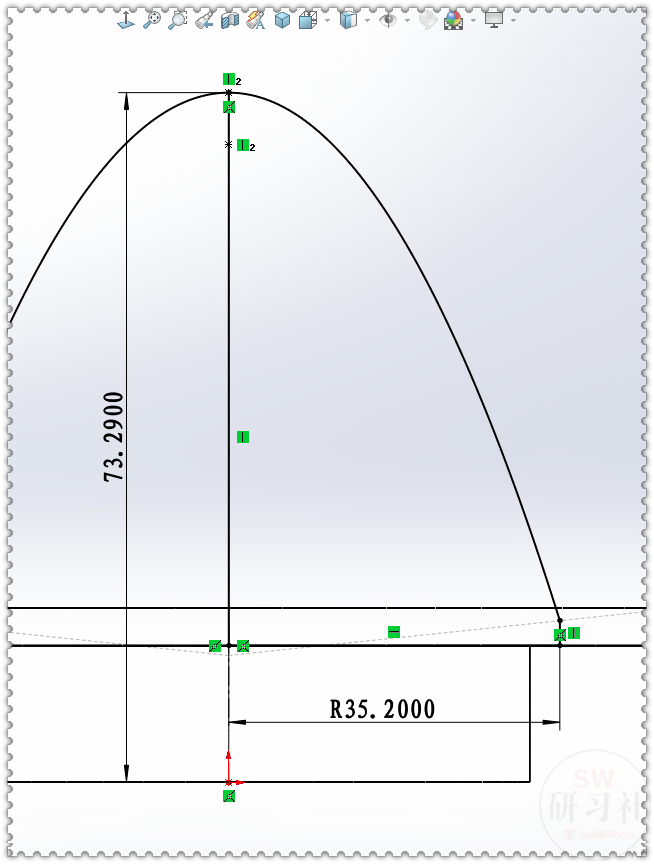 用SolidWorks画叶轮推进器装配体里的叶轮零件的图9