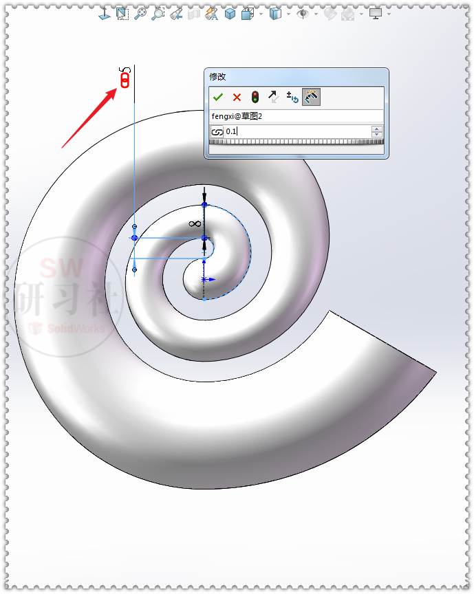 用SolidWorks重画鹦鹉luo音箱，这次用放样画的的图21